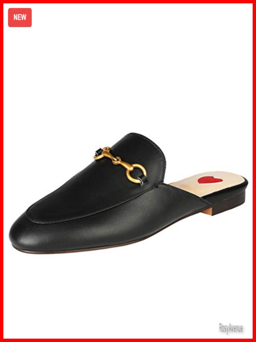 Arqa Mules for Women Almond Toe Leather Flats Slip-on Comfort Backless Loafers